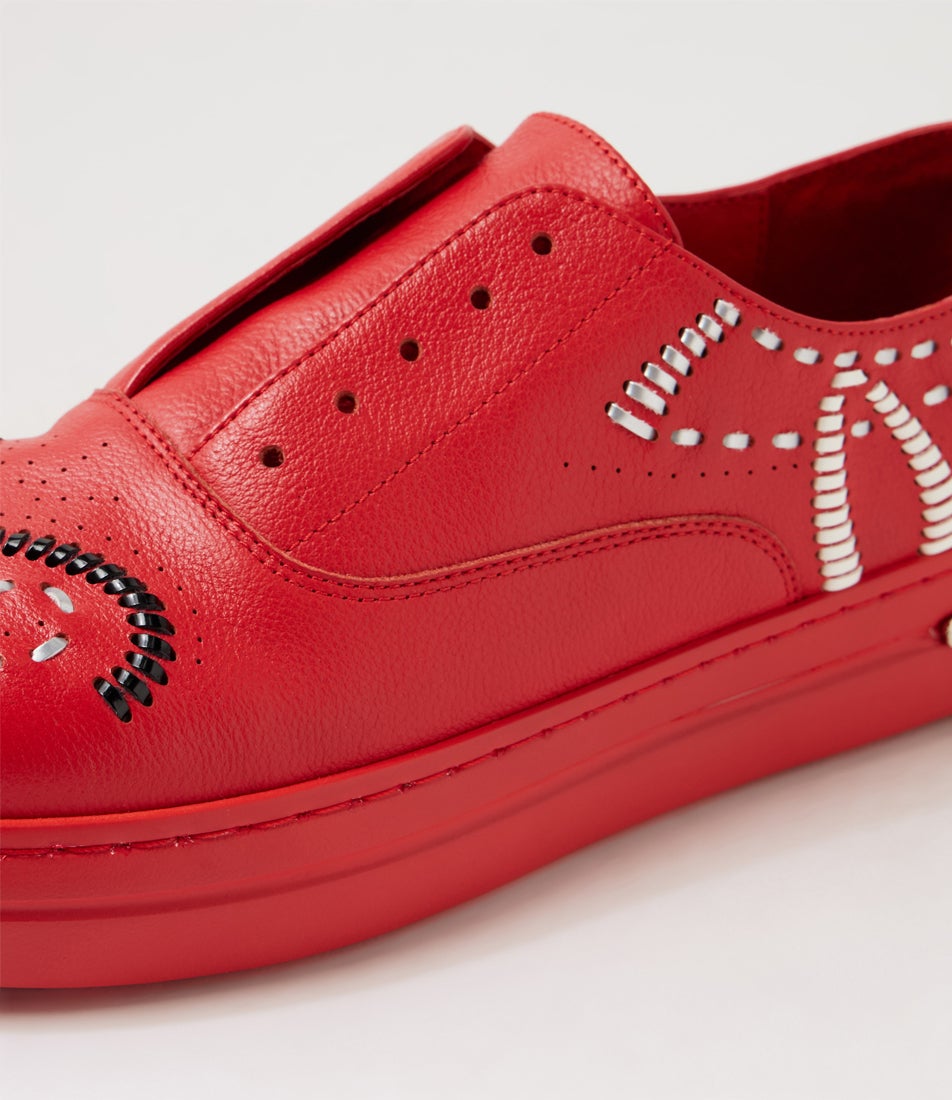 Waylows Red Multi Sneakers
