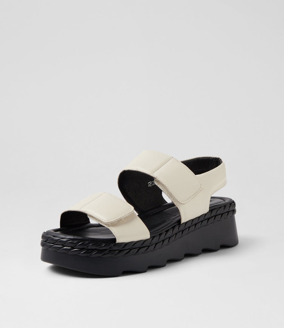 Secret Cream Leather Sandals
