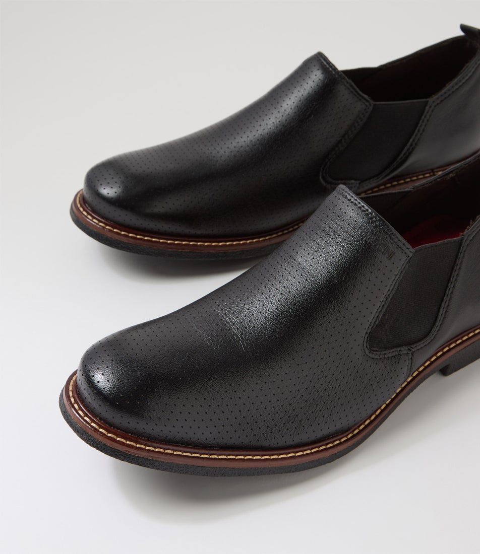 Oxford Preto Leather Flat Shoes