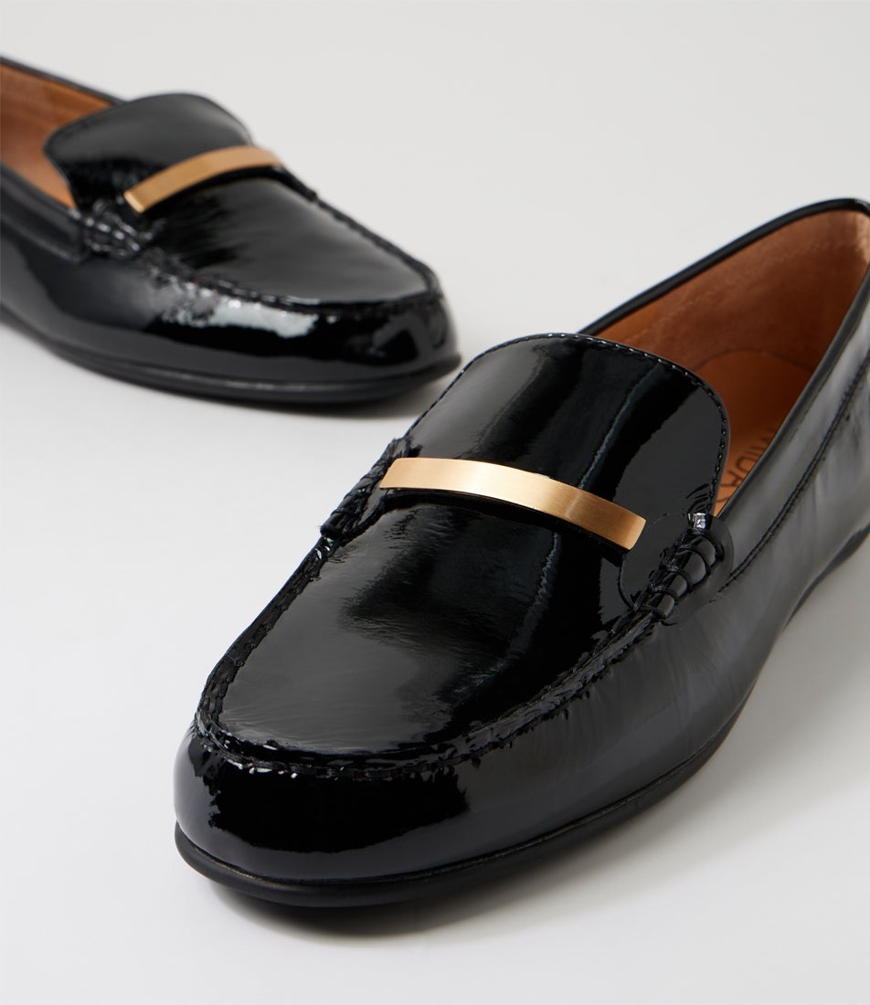 Rube Black Patent Leather Loafers