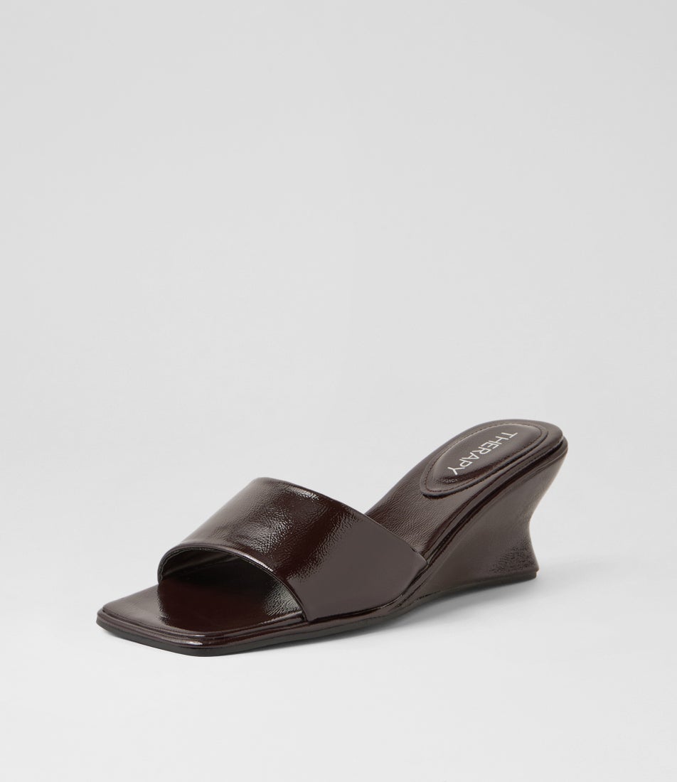 Lafayette Port Crinkle Patent Pu Sandals