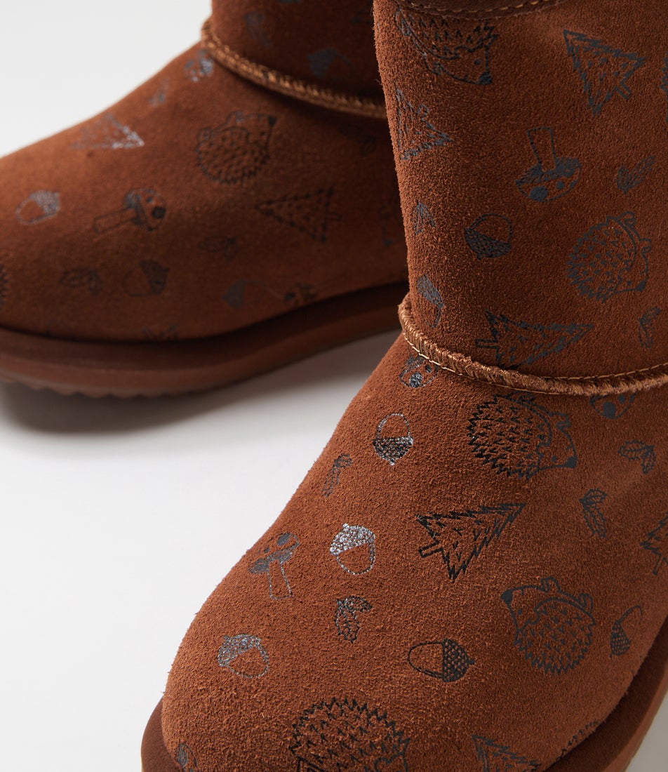 Woodland Brumby Junior Oak Suede Calf Boots