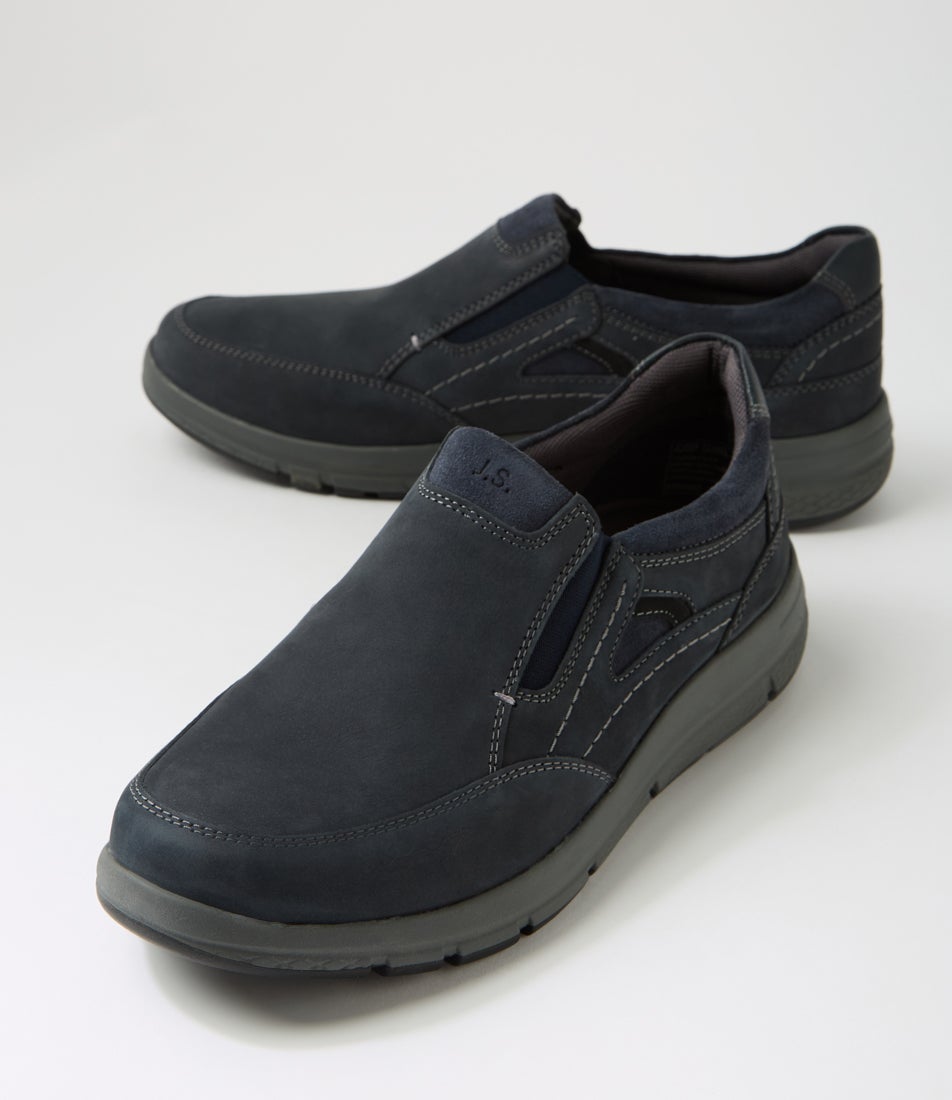 Giuseppe 09 Indigo Nubuck Flat Shoes