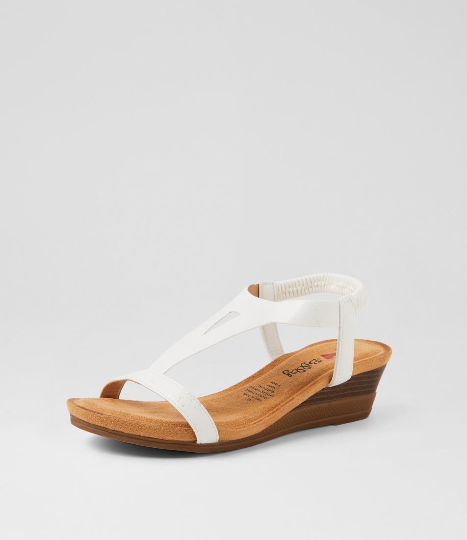 Sovel White Multi Sandals