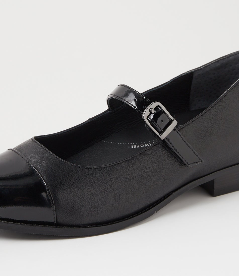 Tayora Xf Black Patent Leather Flat Shoes
