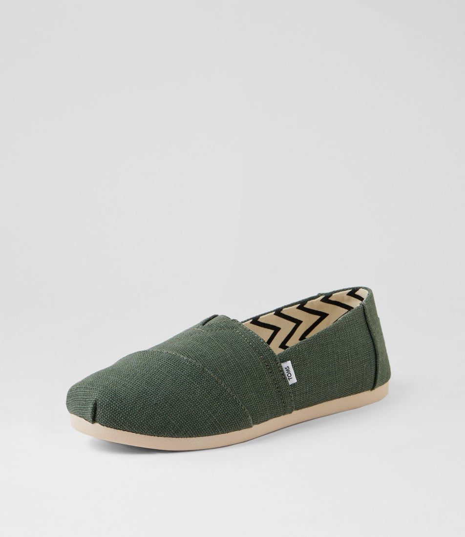 Alpargata Classic Bonsai Green Canvas Flat Shoes