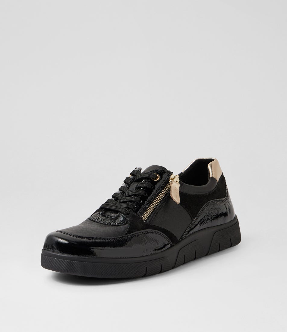 Thaminia D Black Leather Sneakers