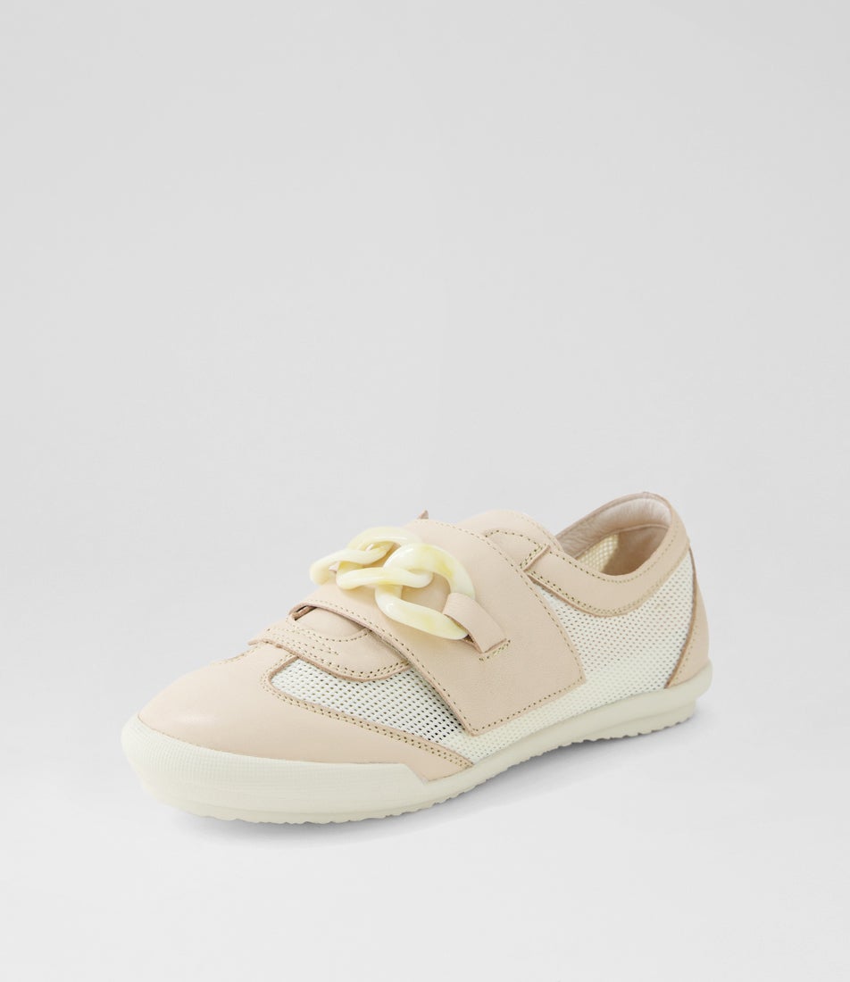 Jayden Naked Mesh Leather Sneakers