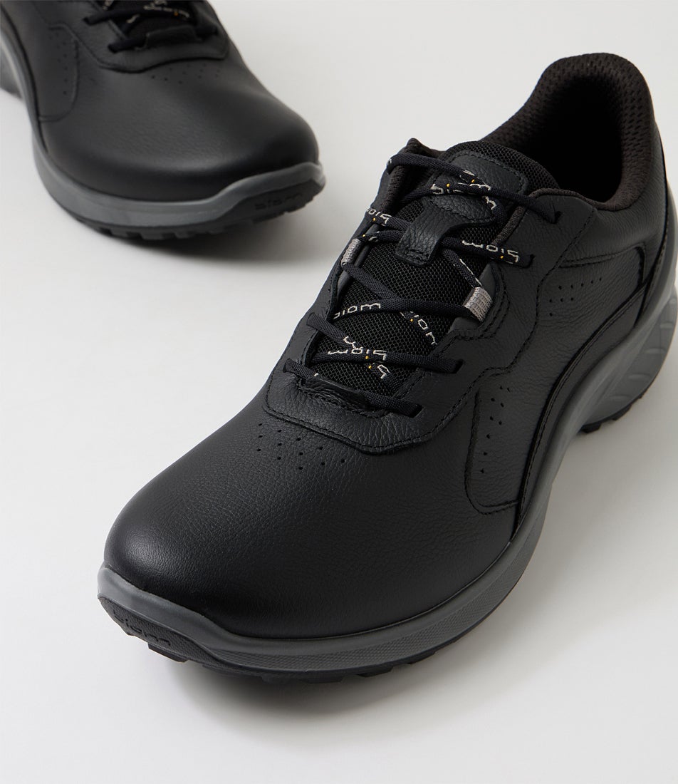 Biom Energi M Black Leather Sneakers