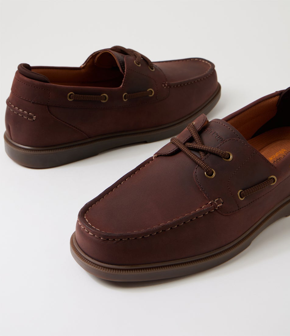 Pandero Burgundy Leather Boat Shoes