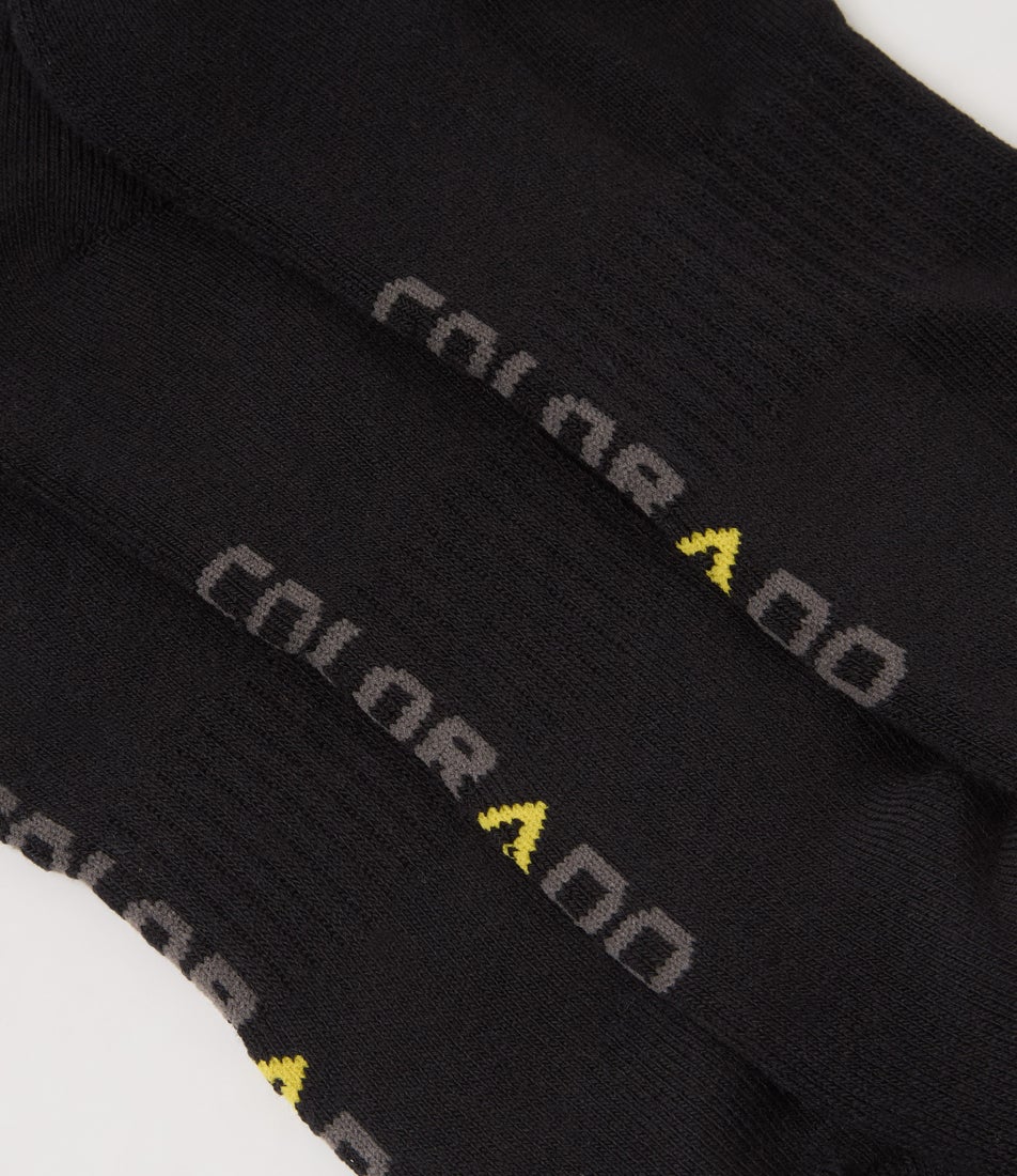 3pk Ankle Sport Black Cotton Socks