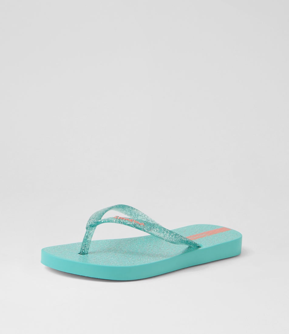 Glitter Toddler Blue Rubber Thongs