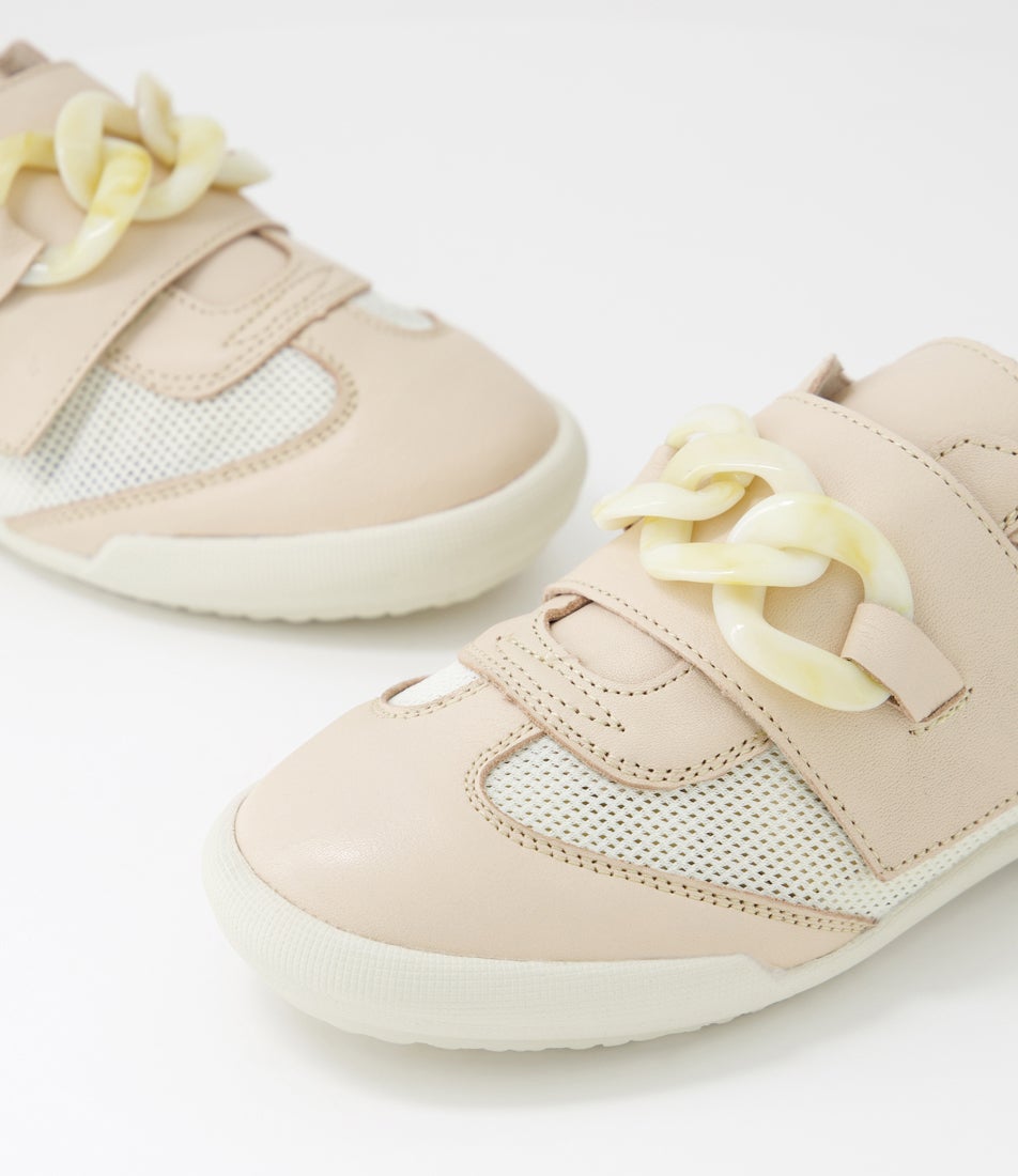 Jayden Naked Mesh Leather Sneakers