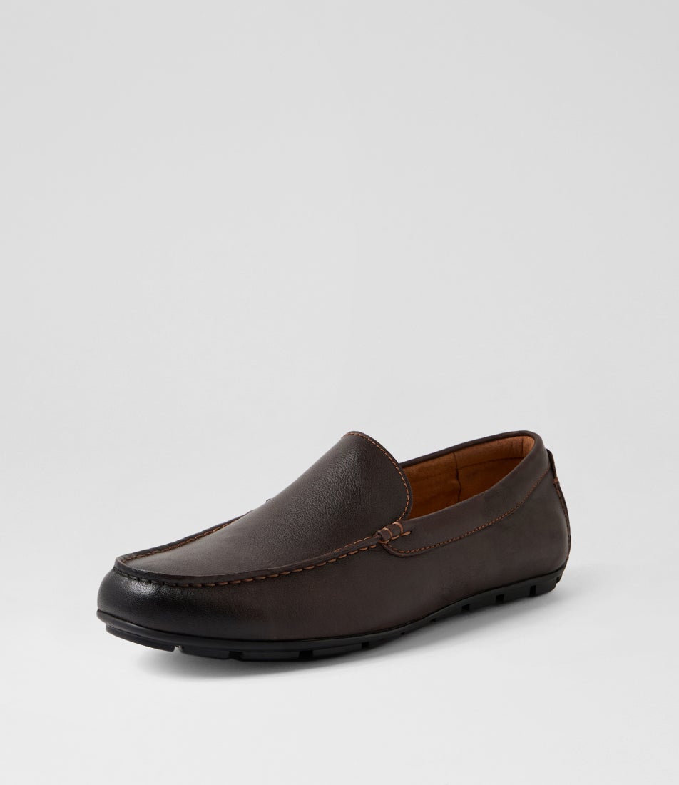 Motor Moc Dark Brown Leather Loafers