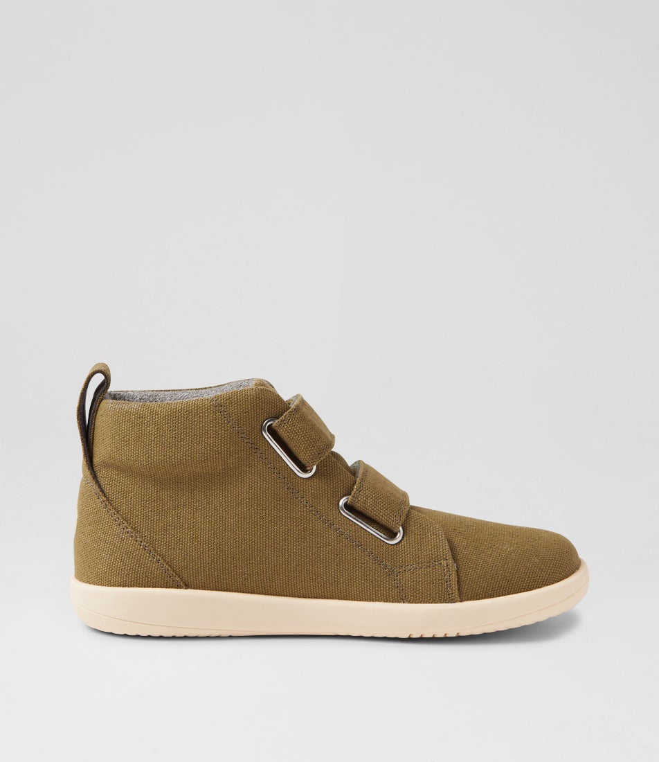 Kp Grass Junior Court High Canvas Sea Kelp Canvas Ankle Boots