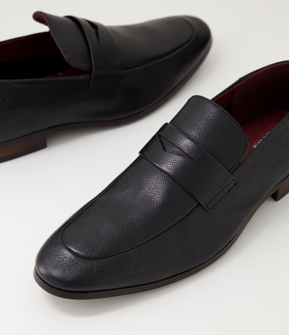 Luxe Black Leather Loafers