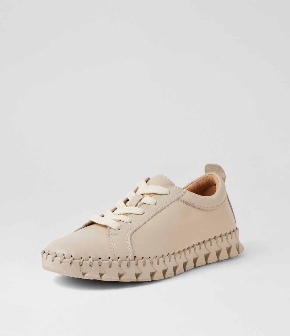 Bazie Almond Leather Sneakers
