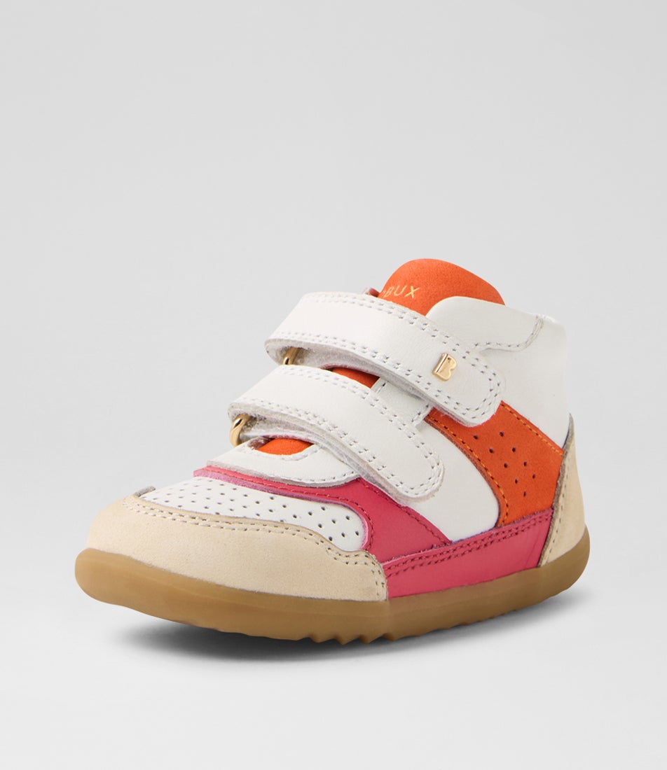 Su Harley Toddler Rad Raspberry Nasturtium Leather Nubuck Ankle Boots
