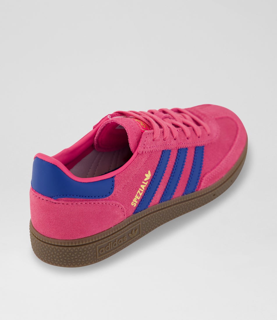 Handball Spezial Junior Shock Pink Dark Marine Suede Sneakers