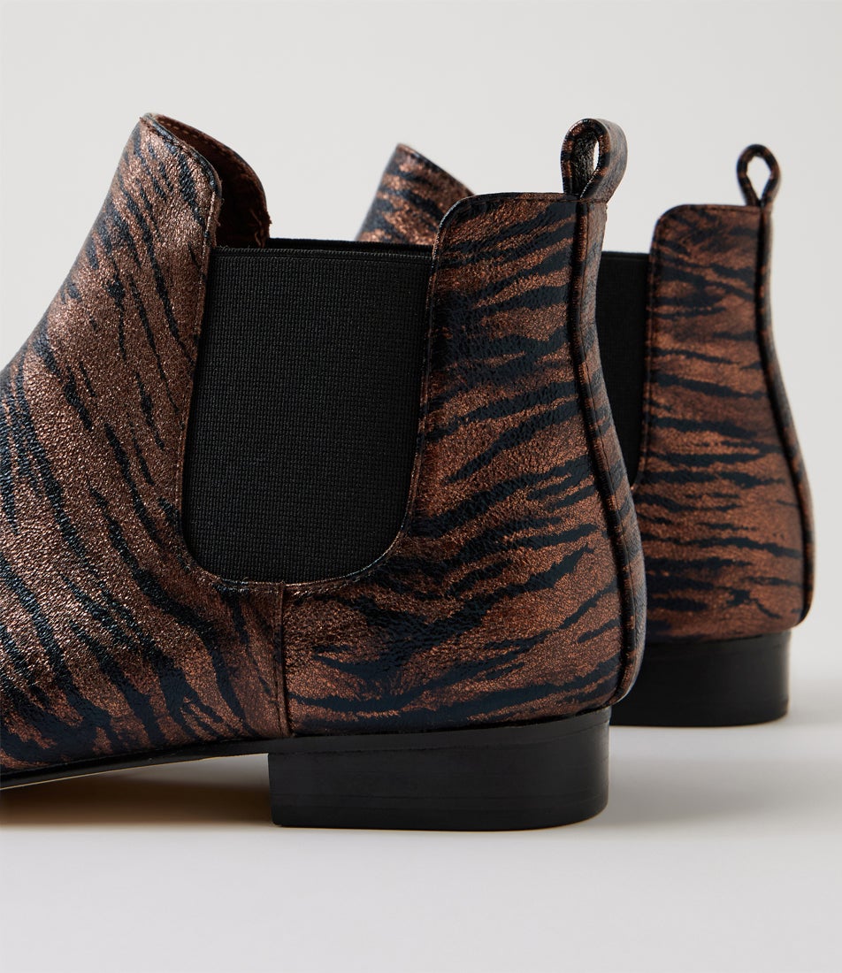 Endale Bronze Tiger Chelsea Boots