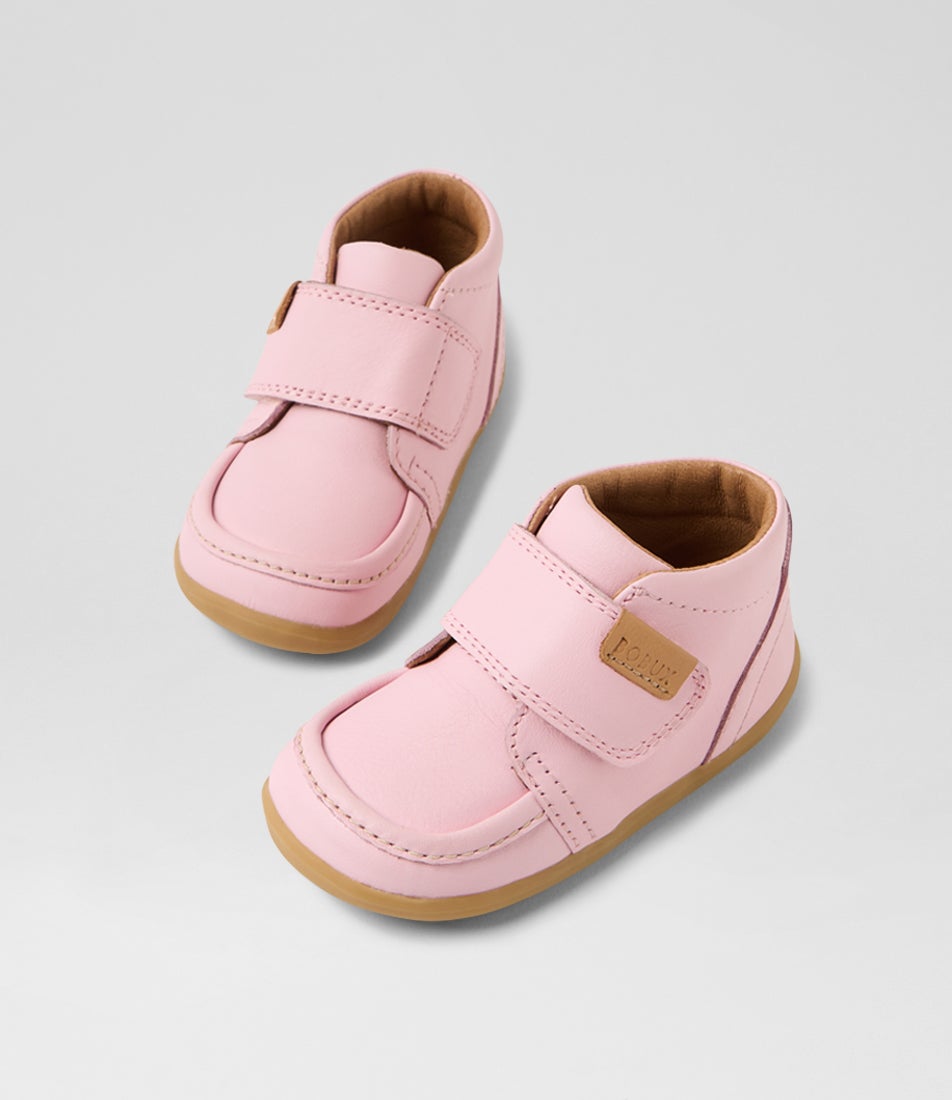 Su Grover Toddler Parfait Pink Leather Ankle Boots