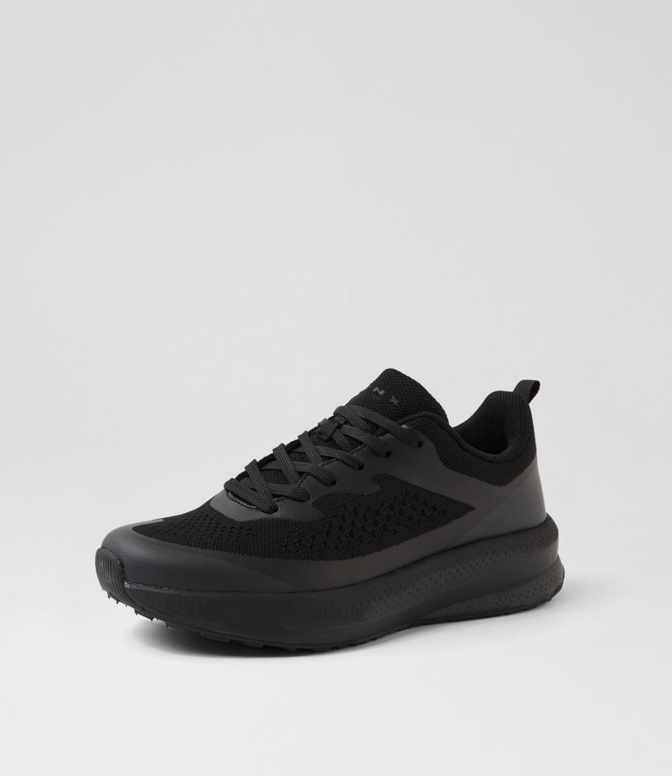Burst Senior G Black Knit Sneakers