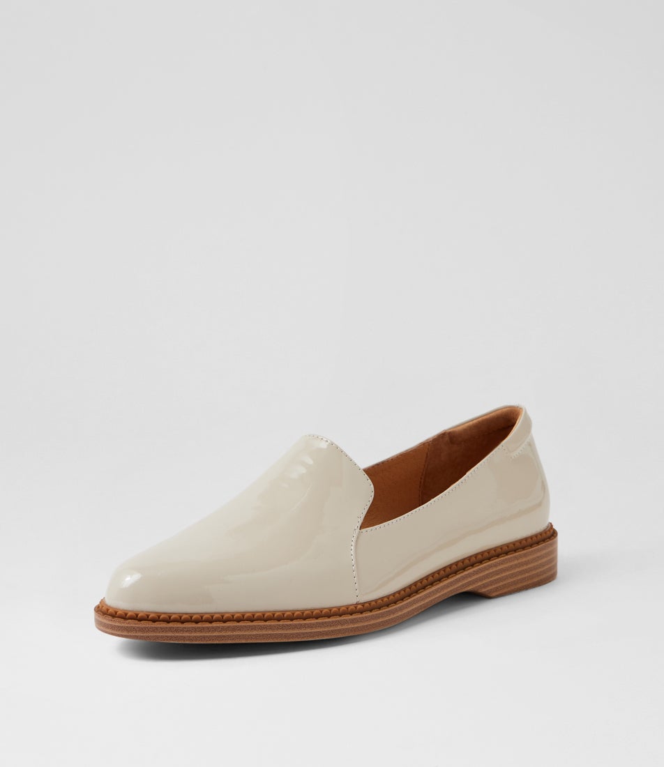 Ericas D Almond Patent Leather Flat Shoes