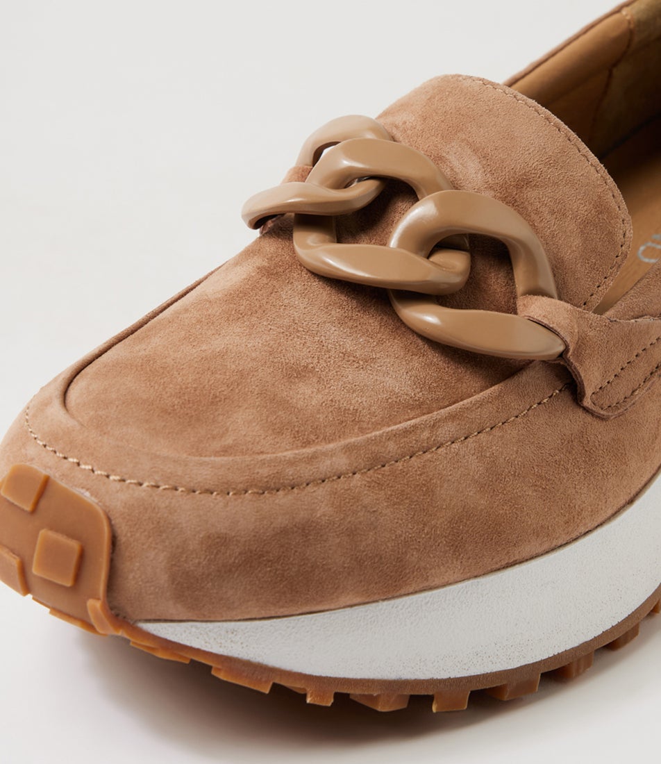 Zaphas Light Choc Suede Loafers Zaphas Light Choc Suede Loafers