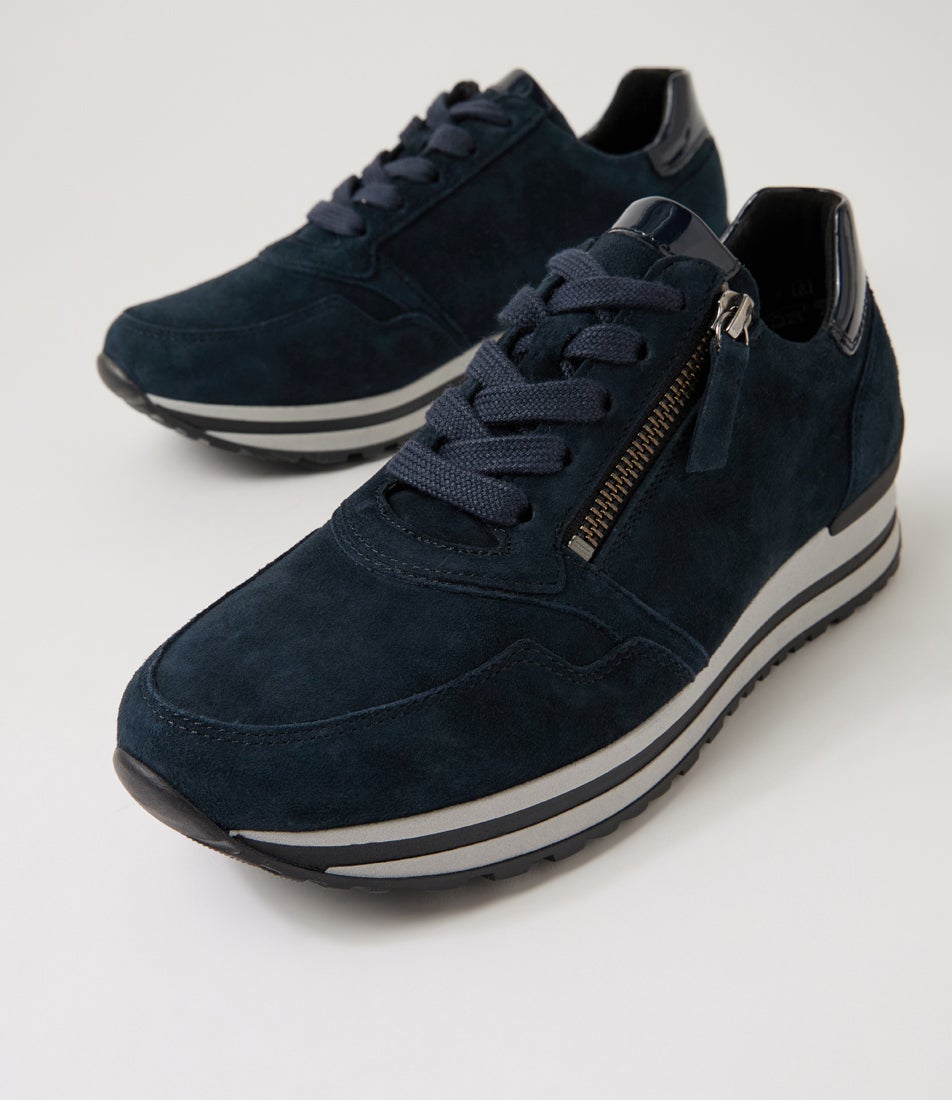 Anke Dark Blue Multi Sneakers