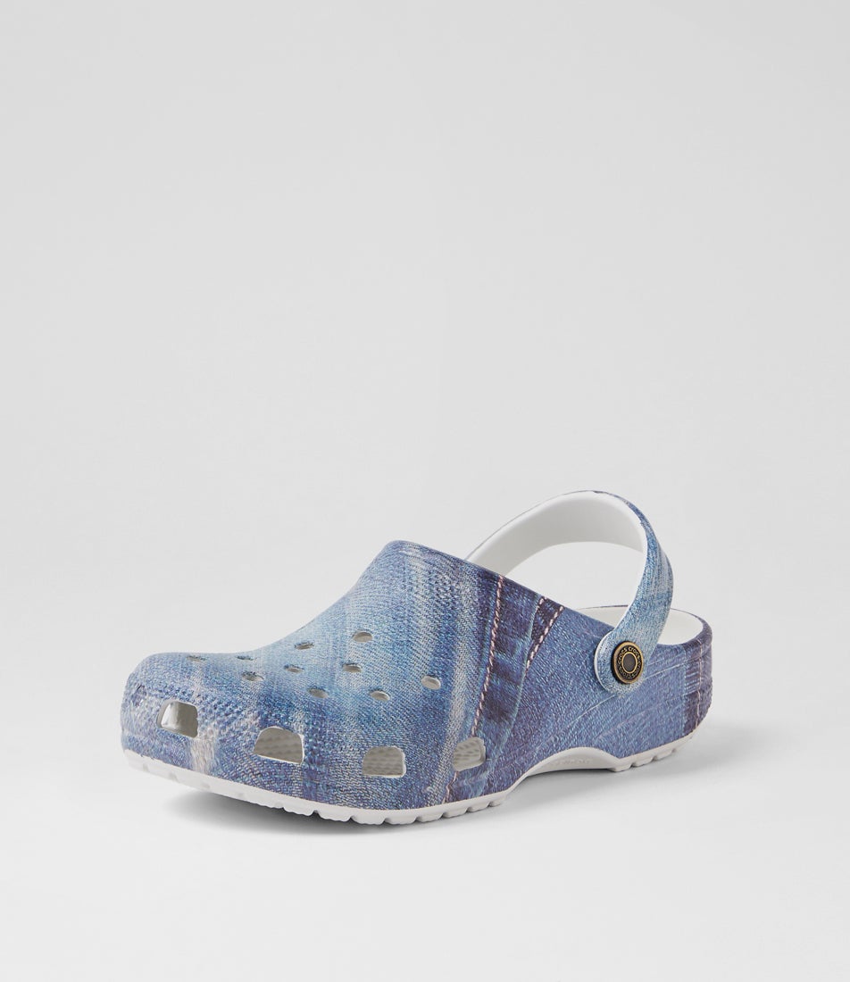 Classic Denim Clog Moonlight Croslite Flat Shoes