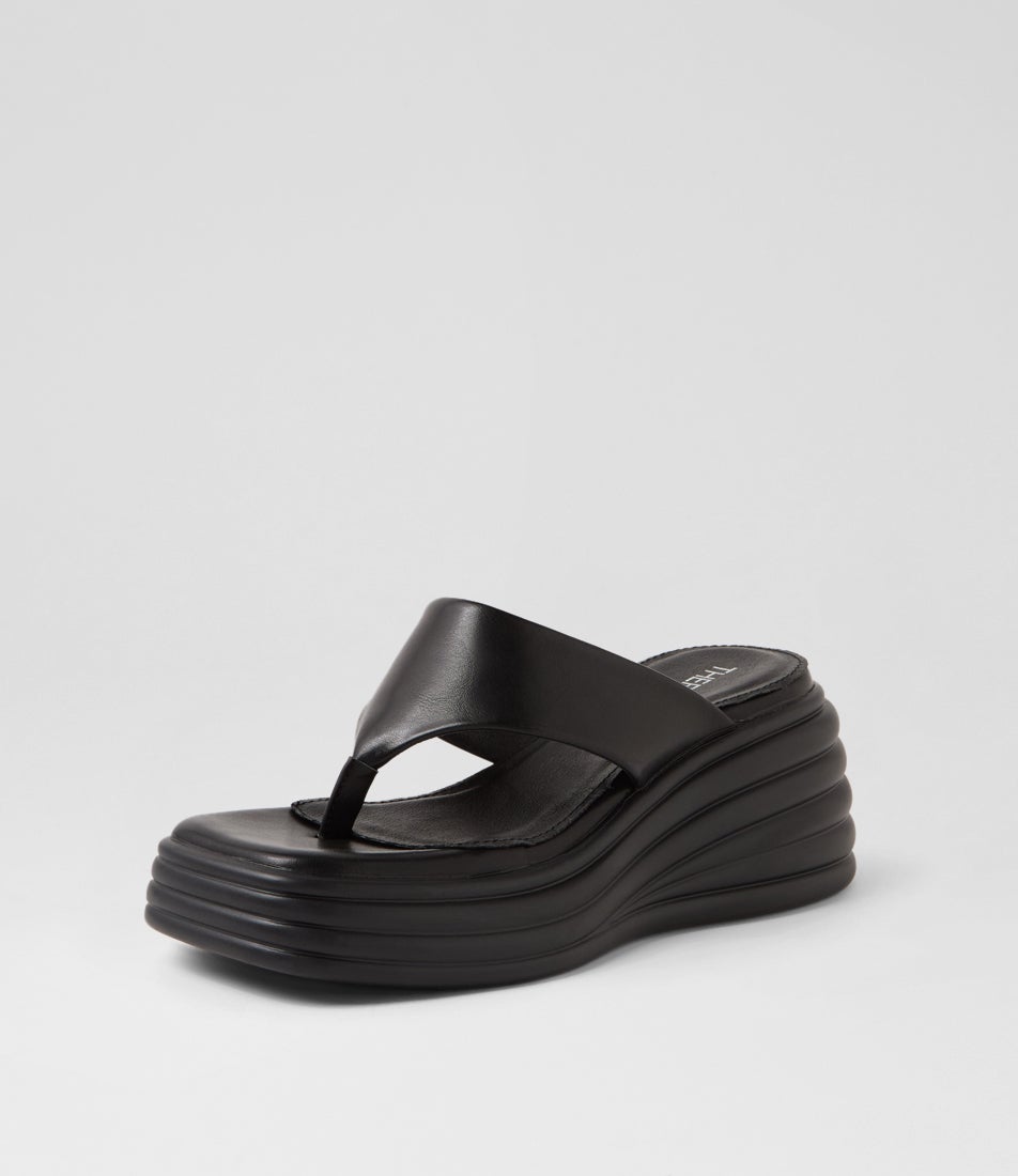 Frame Black Sandals