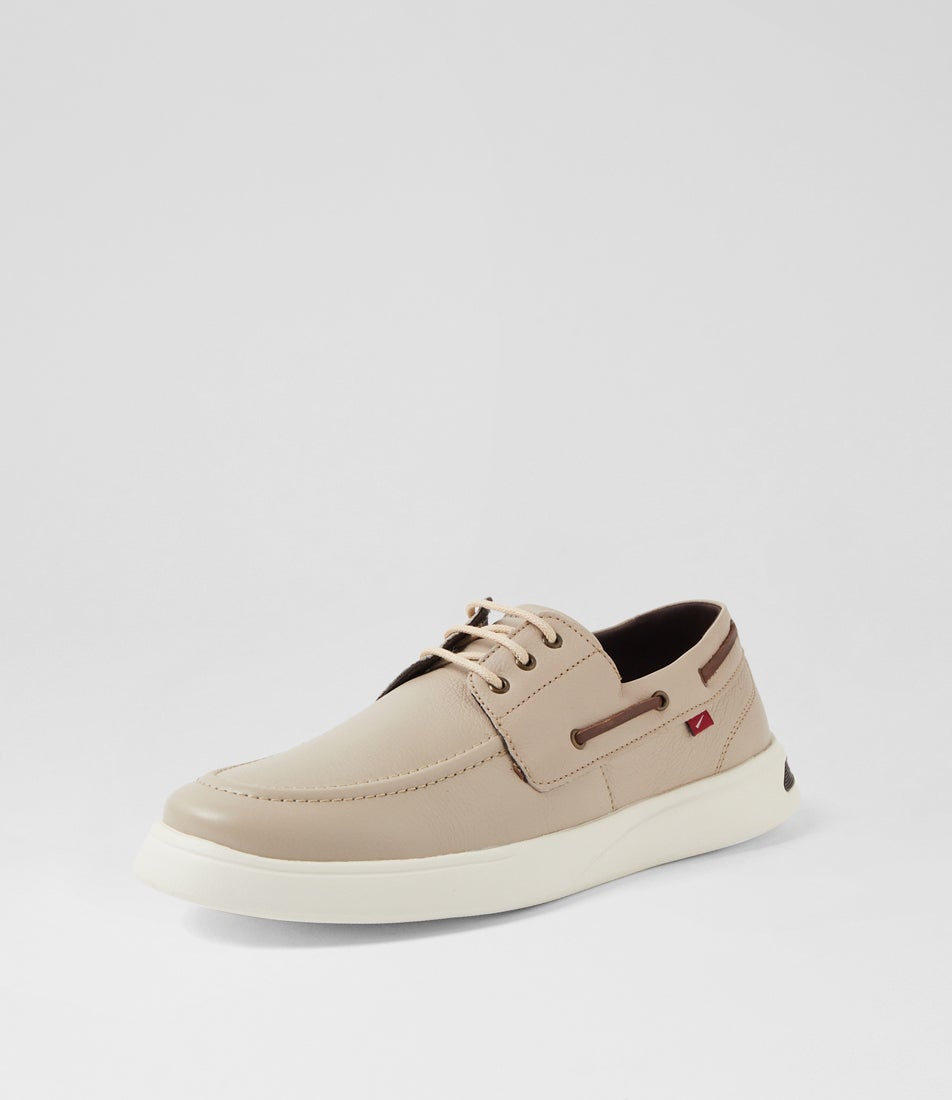 Mace Cinza Leather Boat Shoes