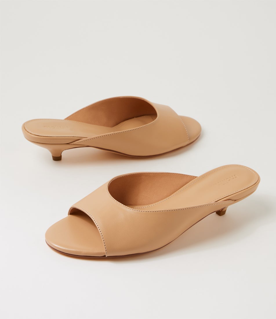 Nammer Dark Nude Leather Sandals