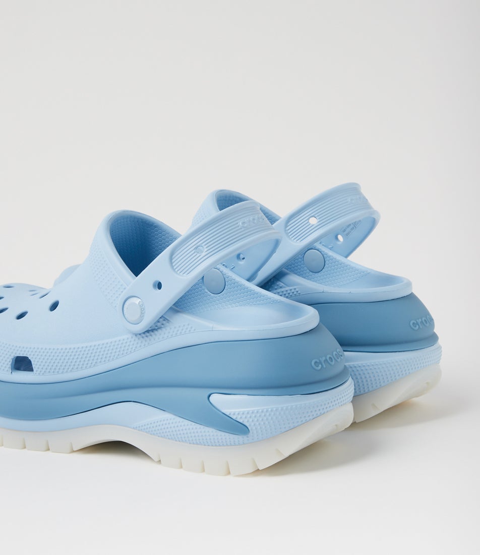 Mega Crush Blue Calcite Croslite Heels