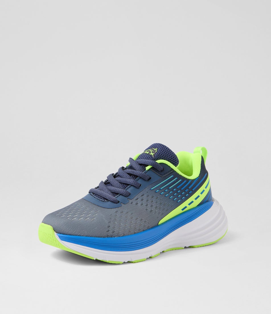 Phoenix Junior Lace Grey Mesh Sneakers