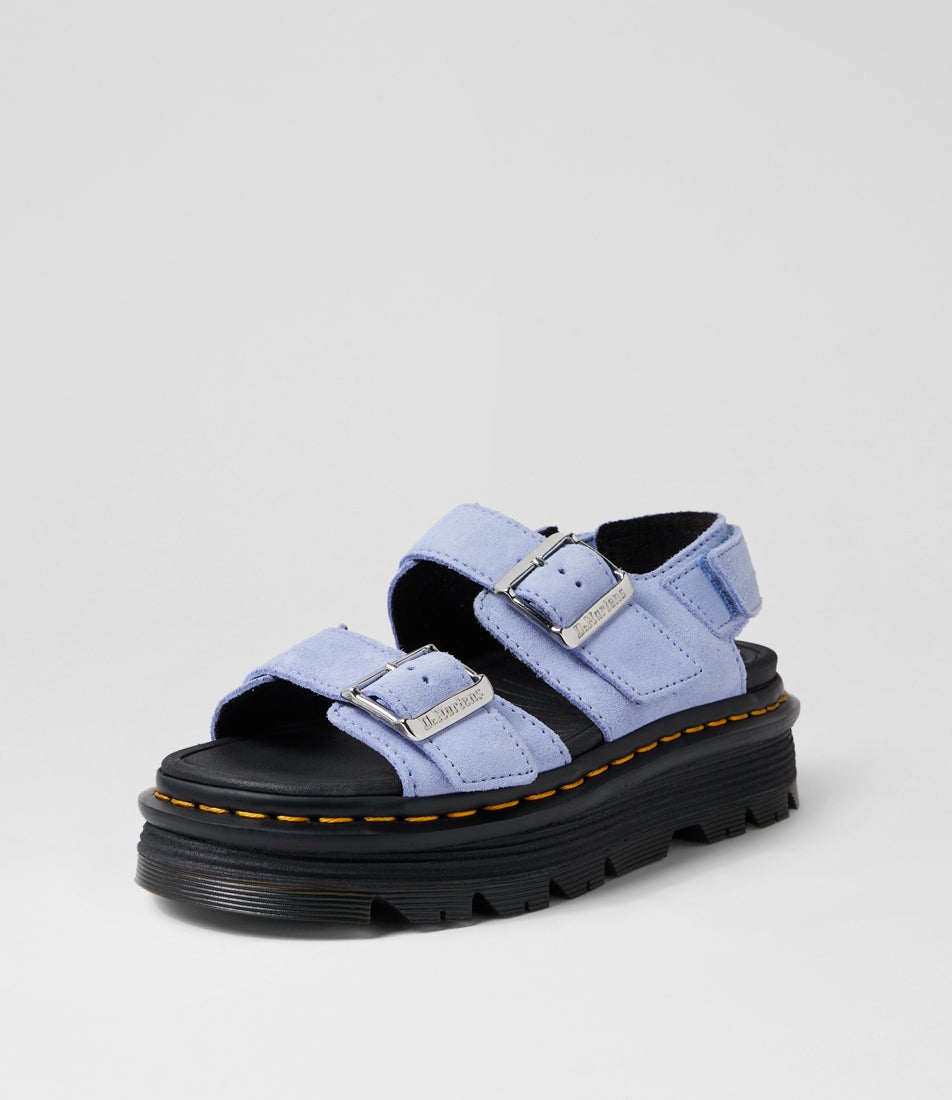 Zebzag Sandal Cornflower Blue Suede Sandals