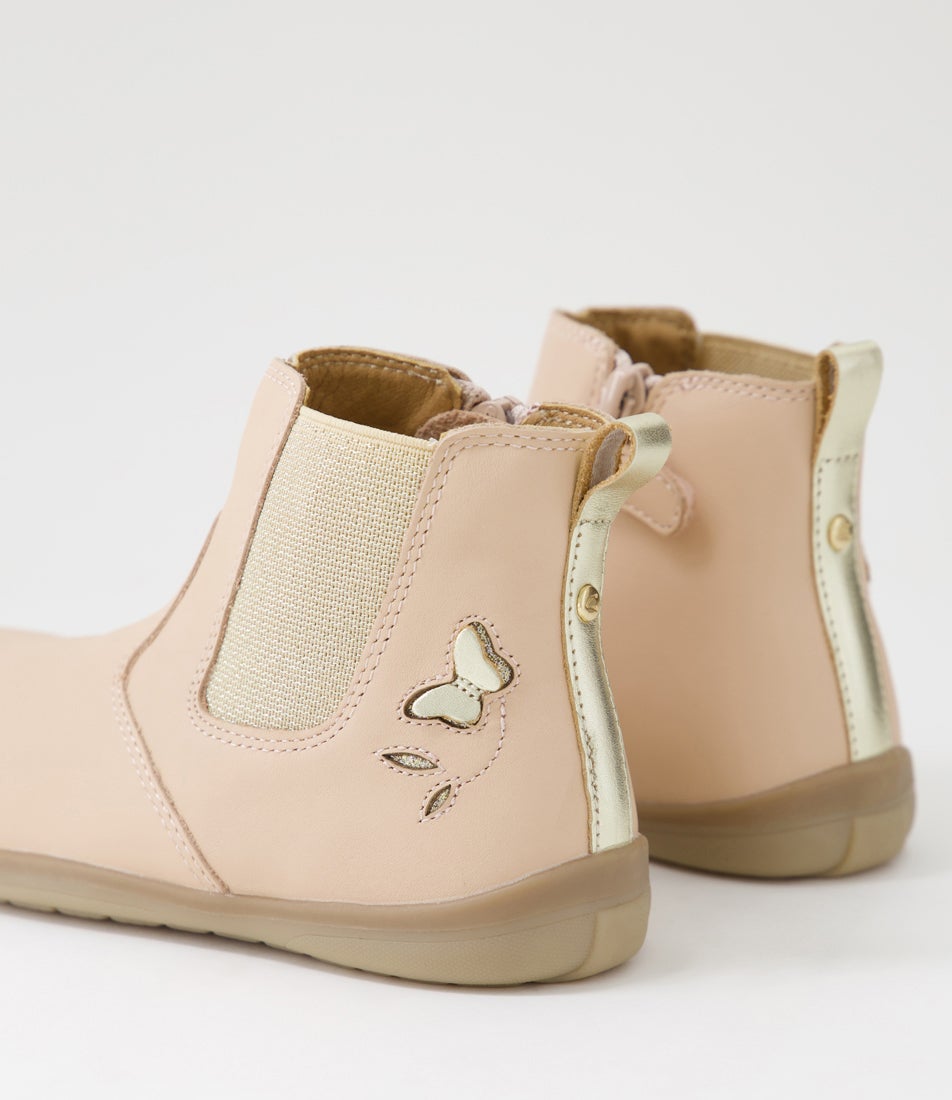 Marianne Toddler Rose Leather Chelsea Boots