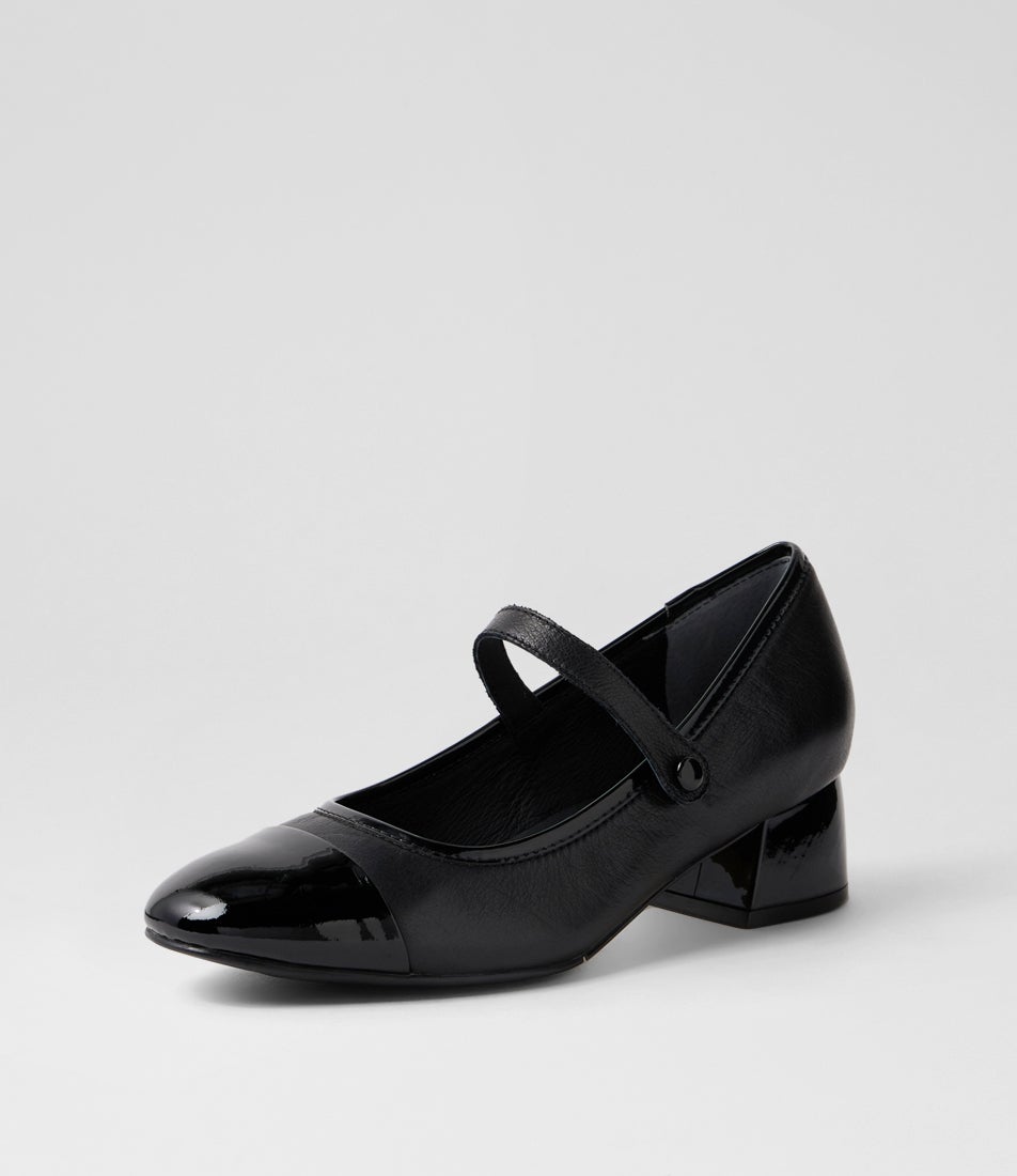 Zilla W Black Patent Leather Heels