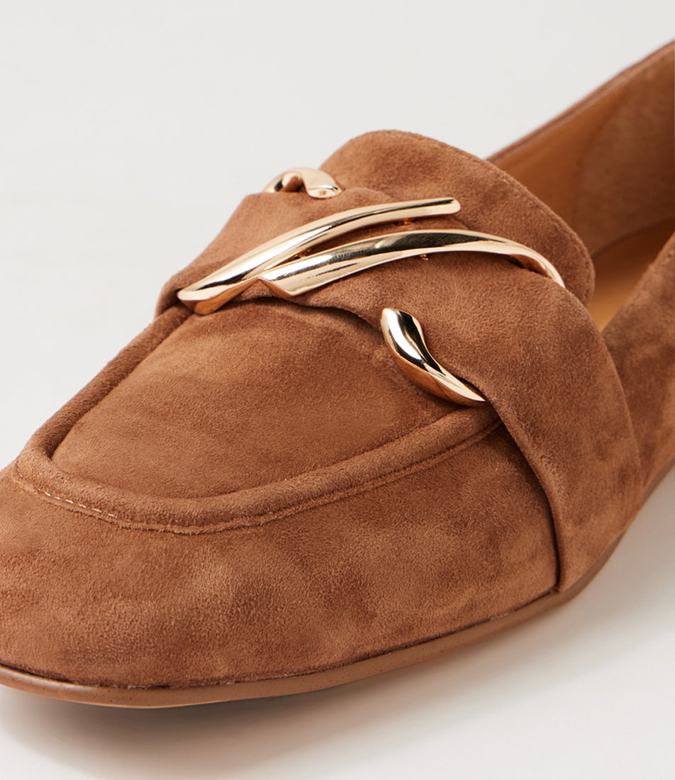 Paydie Whiskey Suede Loafers Paydie Whiskey Suede Loafers