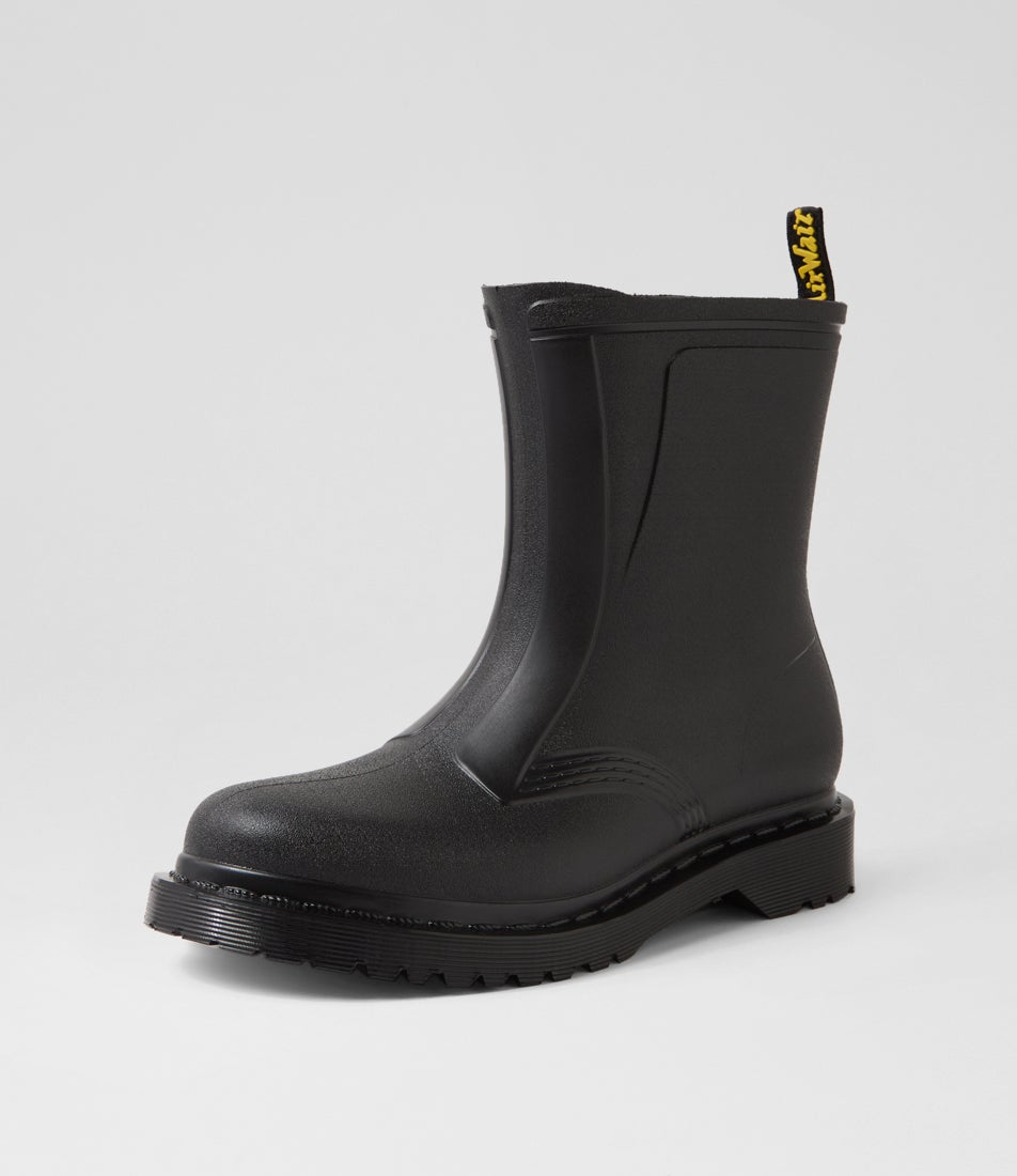 1460 Sub Max Pull On Black Pvc Ankle Boots