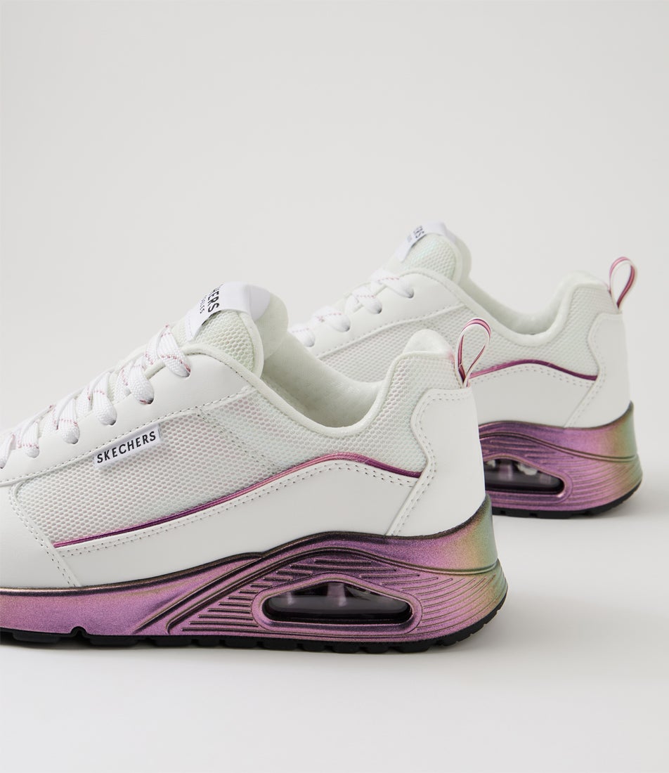 Uno White Multi Sneakers