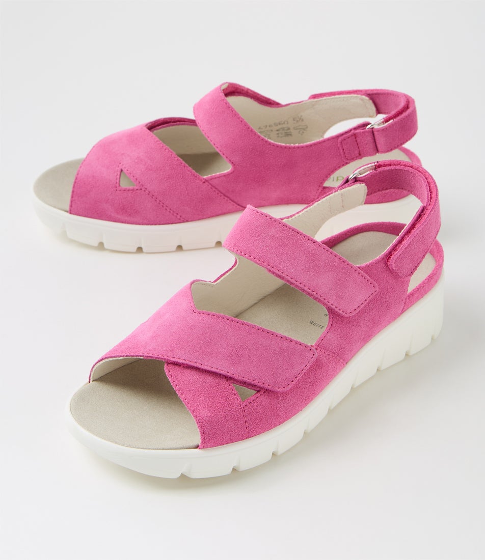 Adea Orchid Leather Sandals