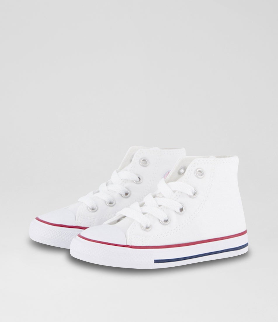 Chuck Taylor All Star Hi Toddler White Canvas Sneakers