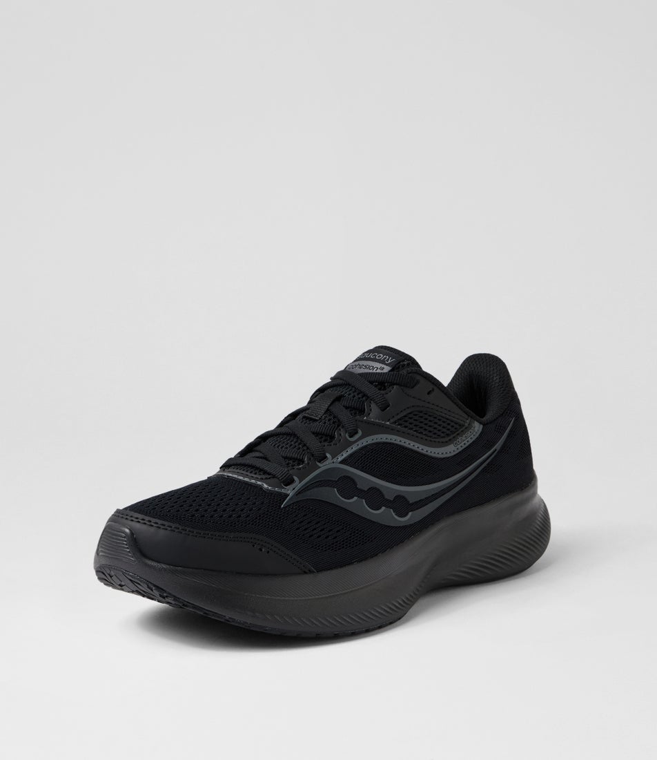 Cohesion 18 Wide W Triple Black Fabric Sneakers