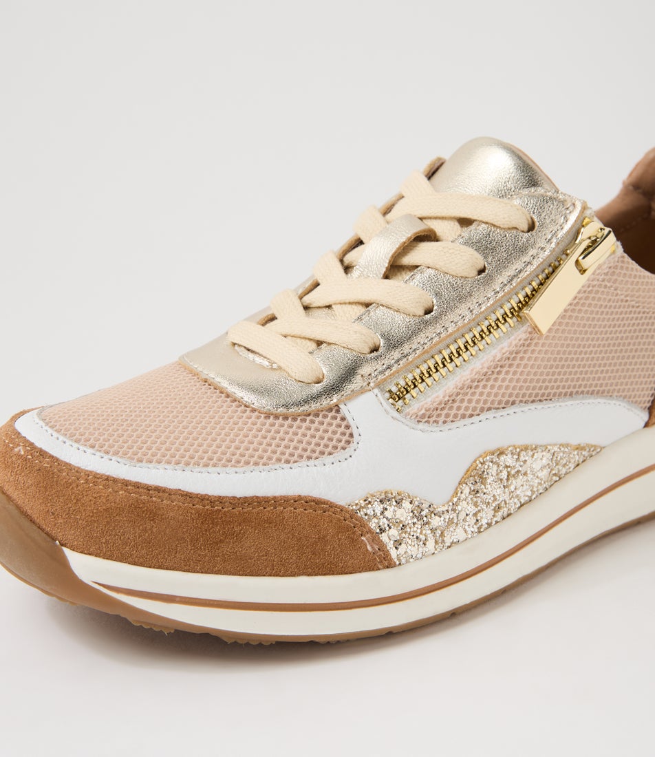 Surreal Choc Multi Leather Sneakers