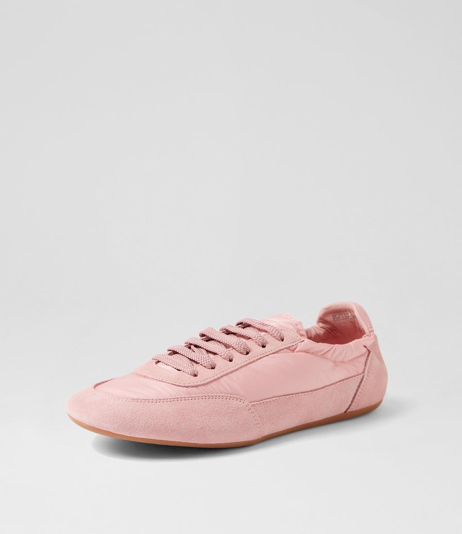 Brinkle Pink Suede Fabric Flat Shoes