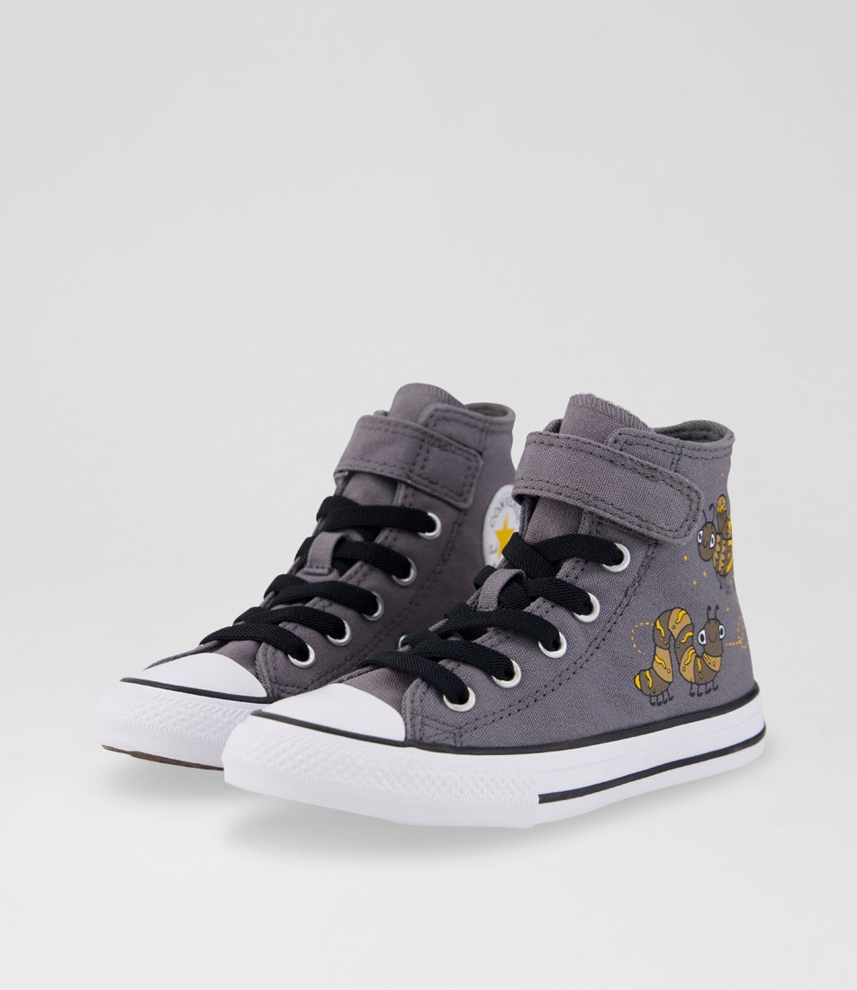 Ctas Hi Junior Darker Grey Gold Palm Fabric
