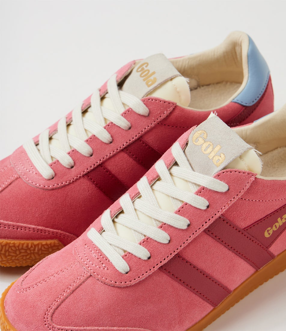 Elan W Bubblegum Lollipop Air Suede Sneakers