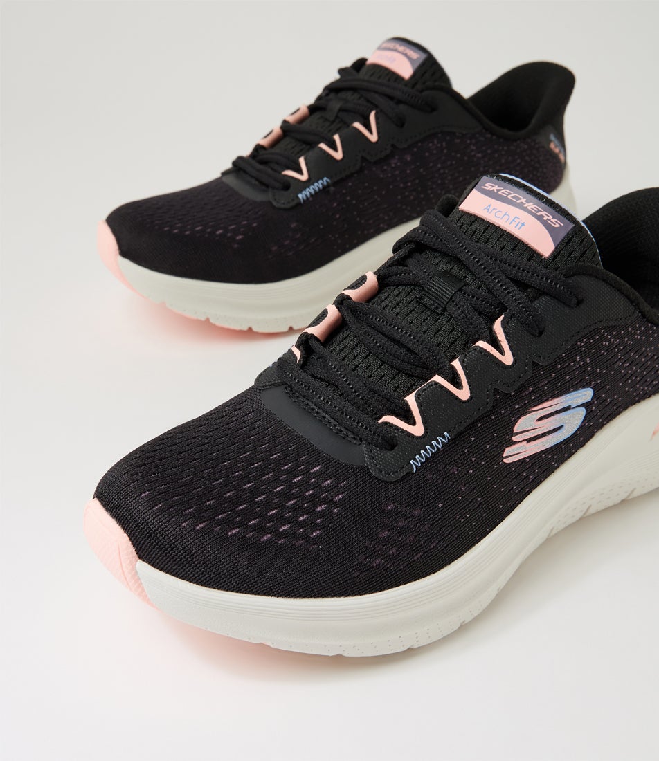 Arch Fit 2 Black Pink Multi Mesh Sneakers