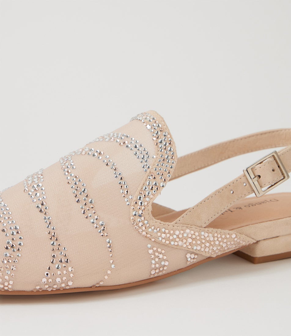 Alexio Nude Mix Flat Shoes